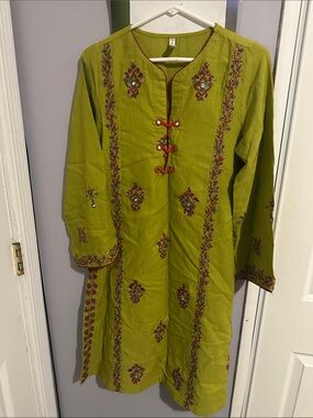 Ethnic shirt khaddar fabric